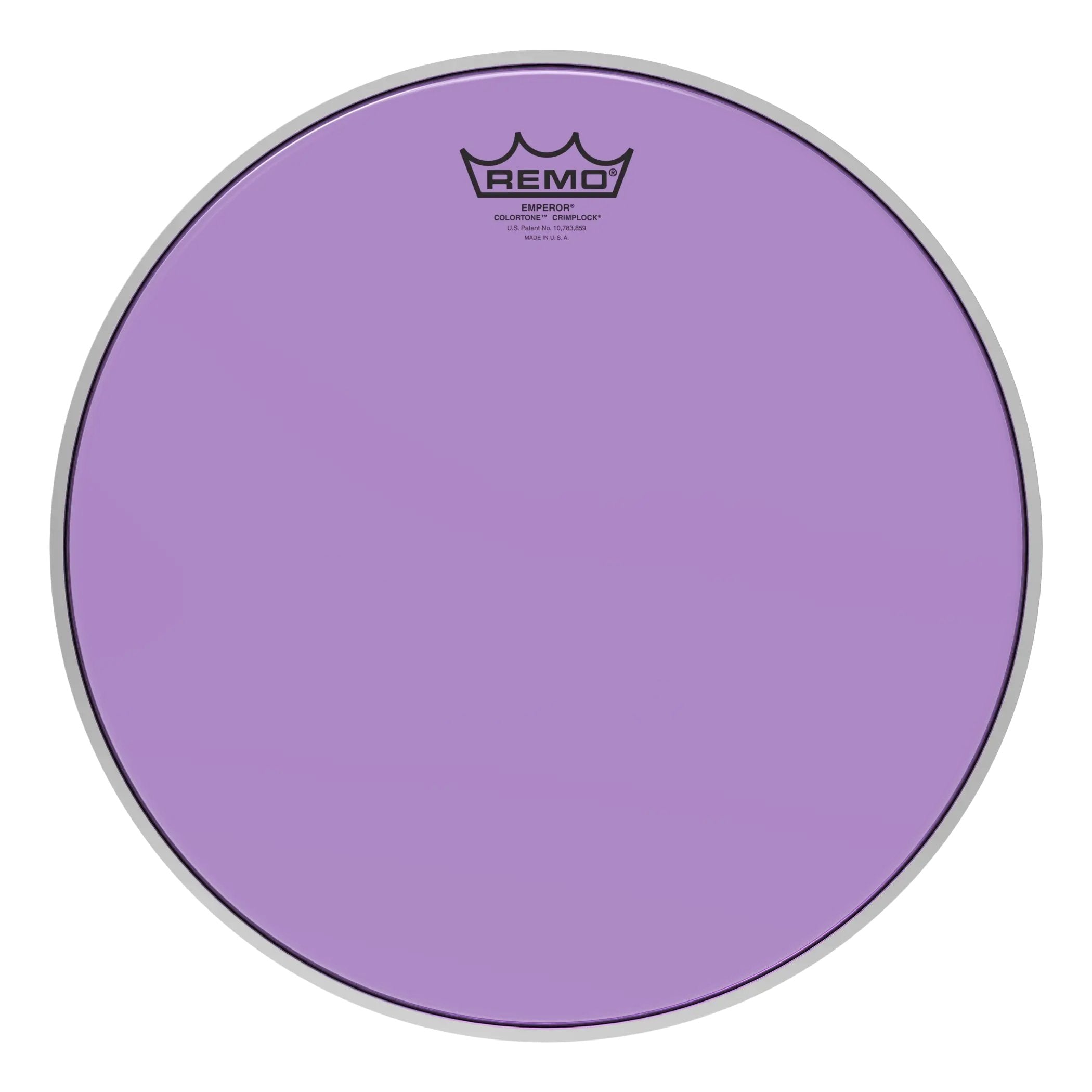 Remo Emperor Colortone Purple Crimplock Marching Tenor Drumhead - 14"
