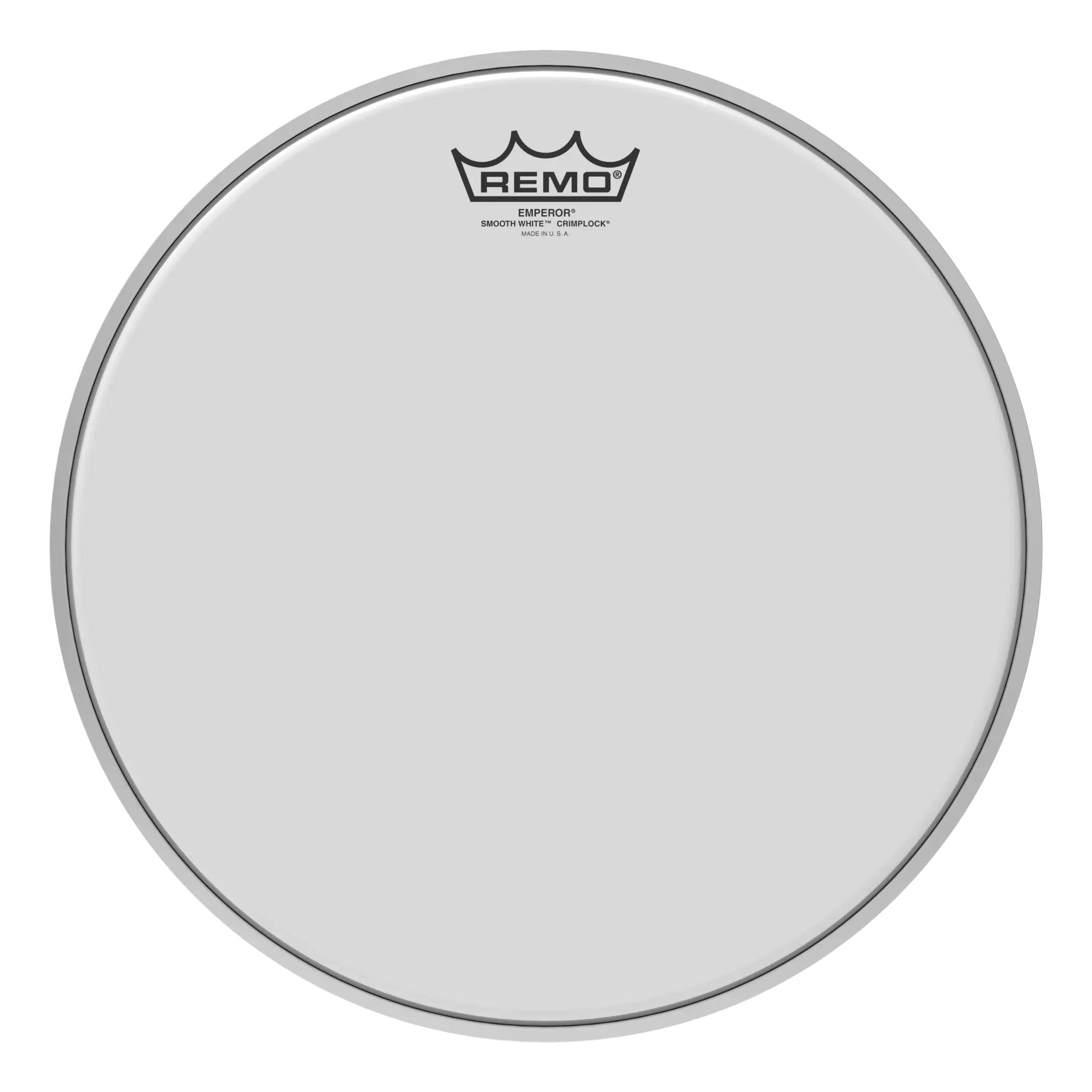 Remo Emperor Smooth White Crimplock Marching Tenor Drumhead - 13"