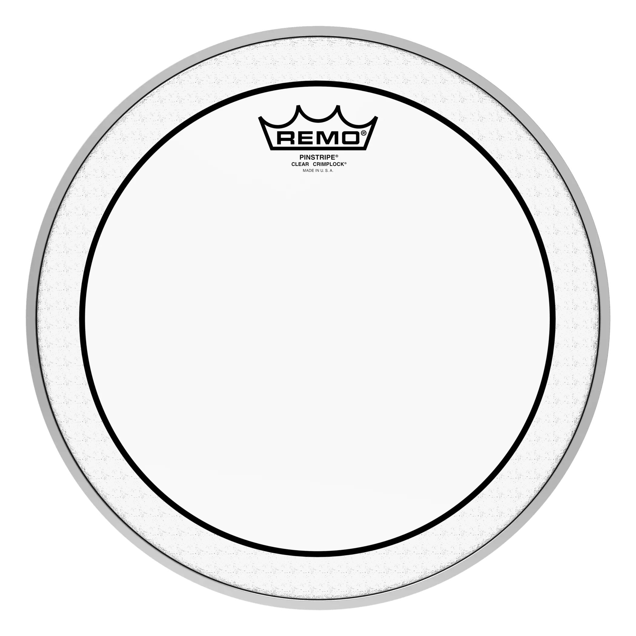 Remo Pinstripe Clear Crimplock Marching Tenor Drumhead - 12"