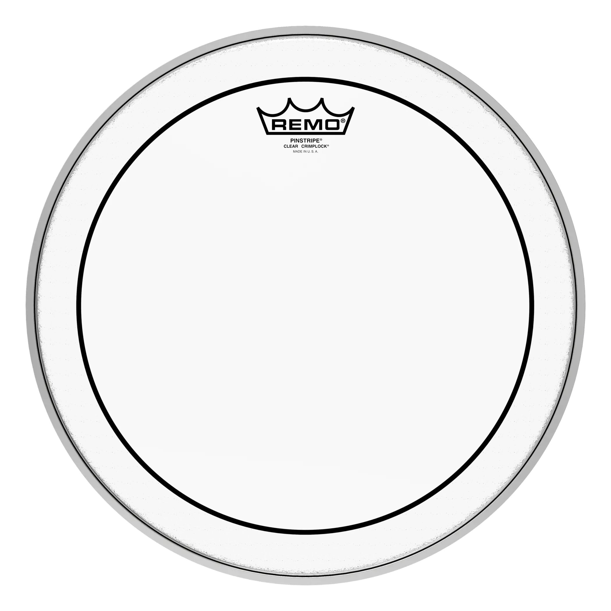 Remo Pinstripe Clear Crimplock Marching Tenor Drumhead - 14"