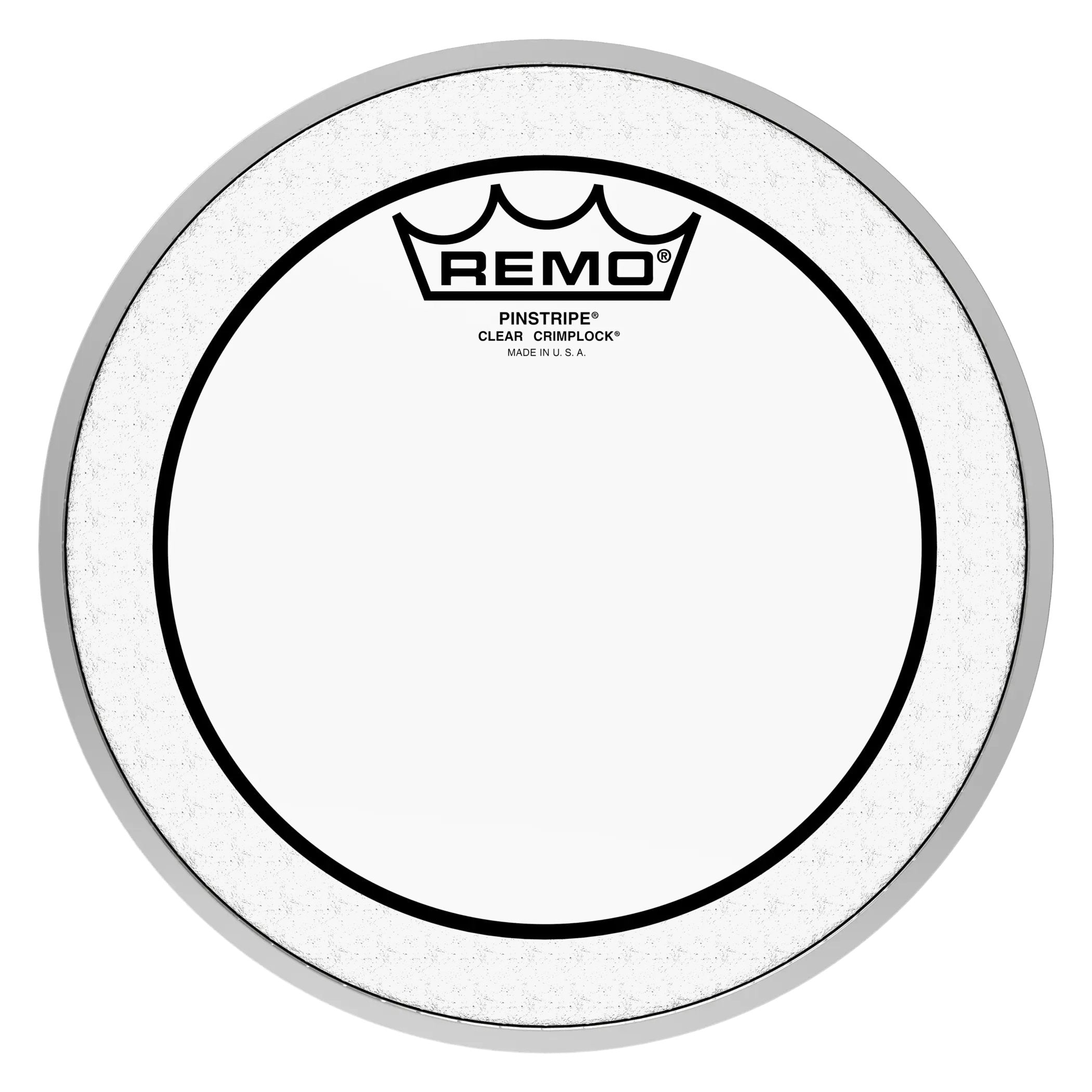 Remo Pinstripe Clear Crimplock Marching Tenor Drumhead - 8"