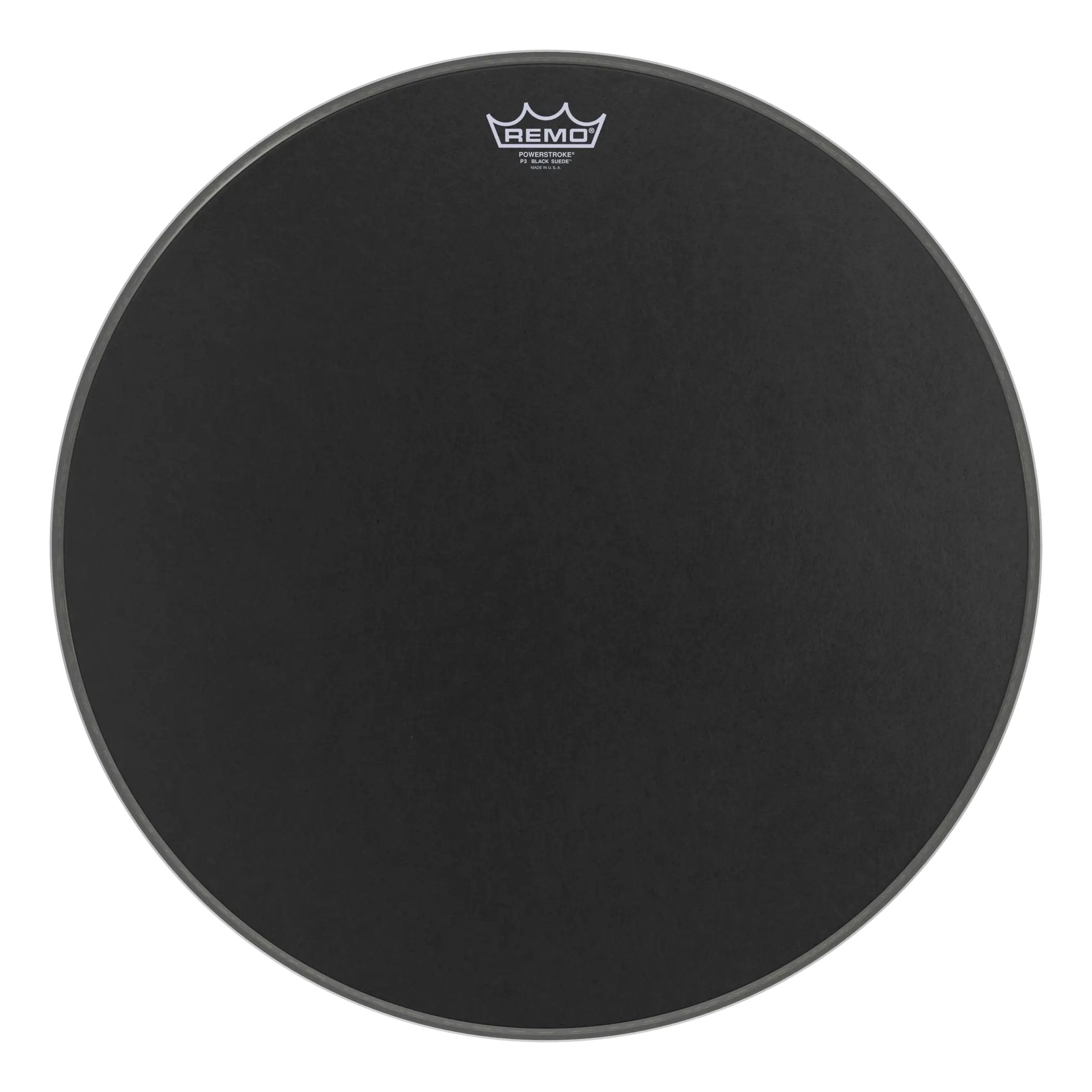 Remo Powerstroke P3 Black Suede Bass Drumhead - 22"