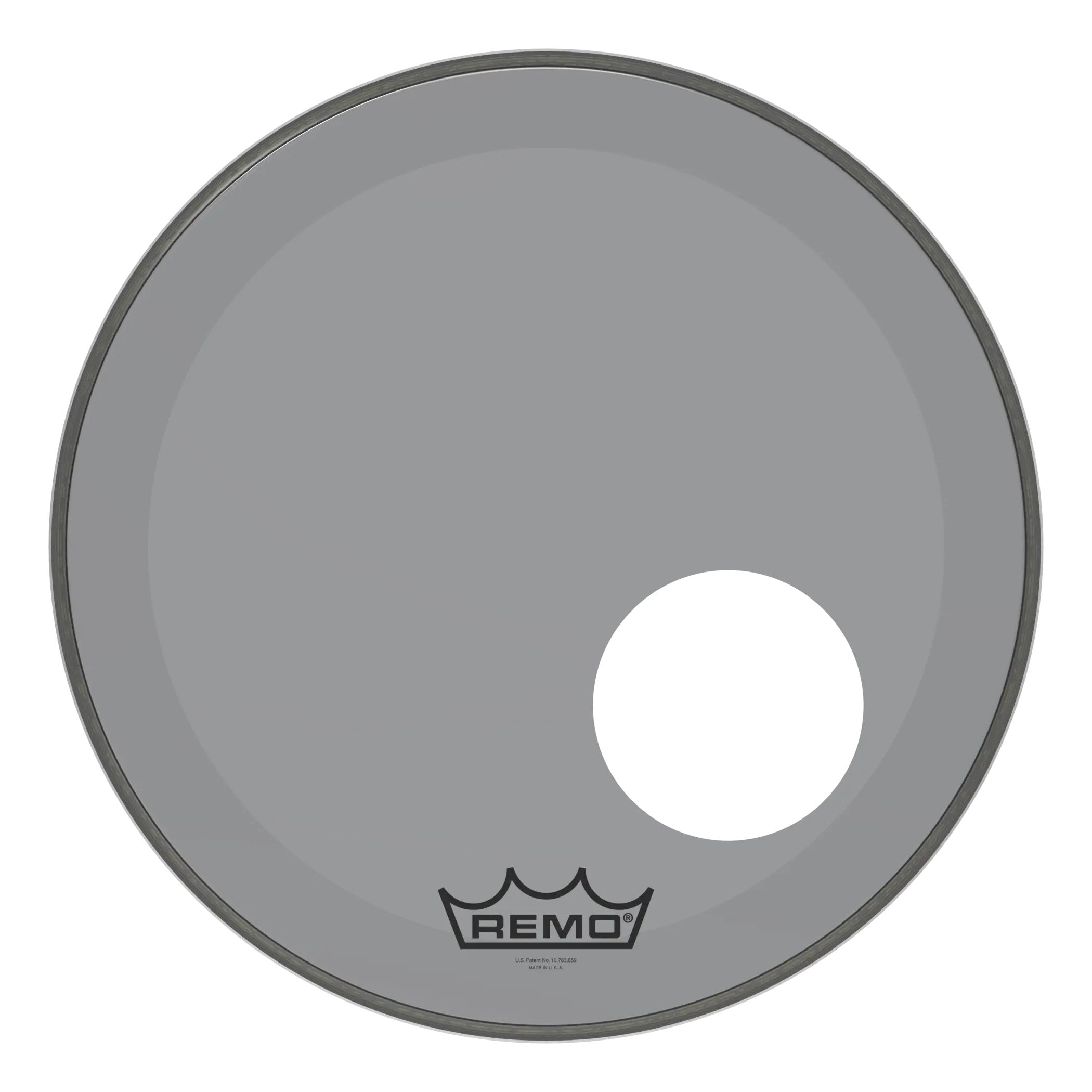 Remo Powerstroke P3 Colortone Smoke Bass Drumhead - Offset Hole - 18"