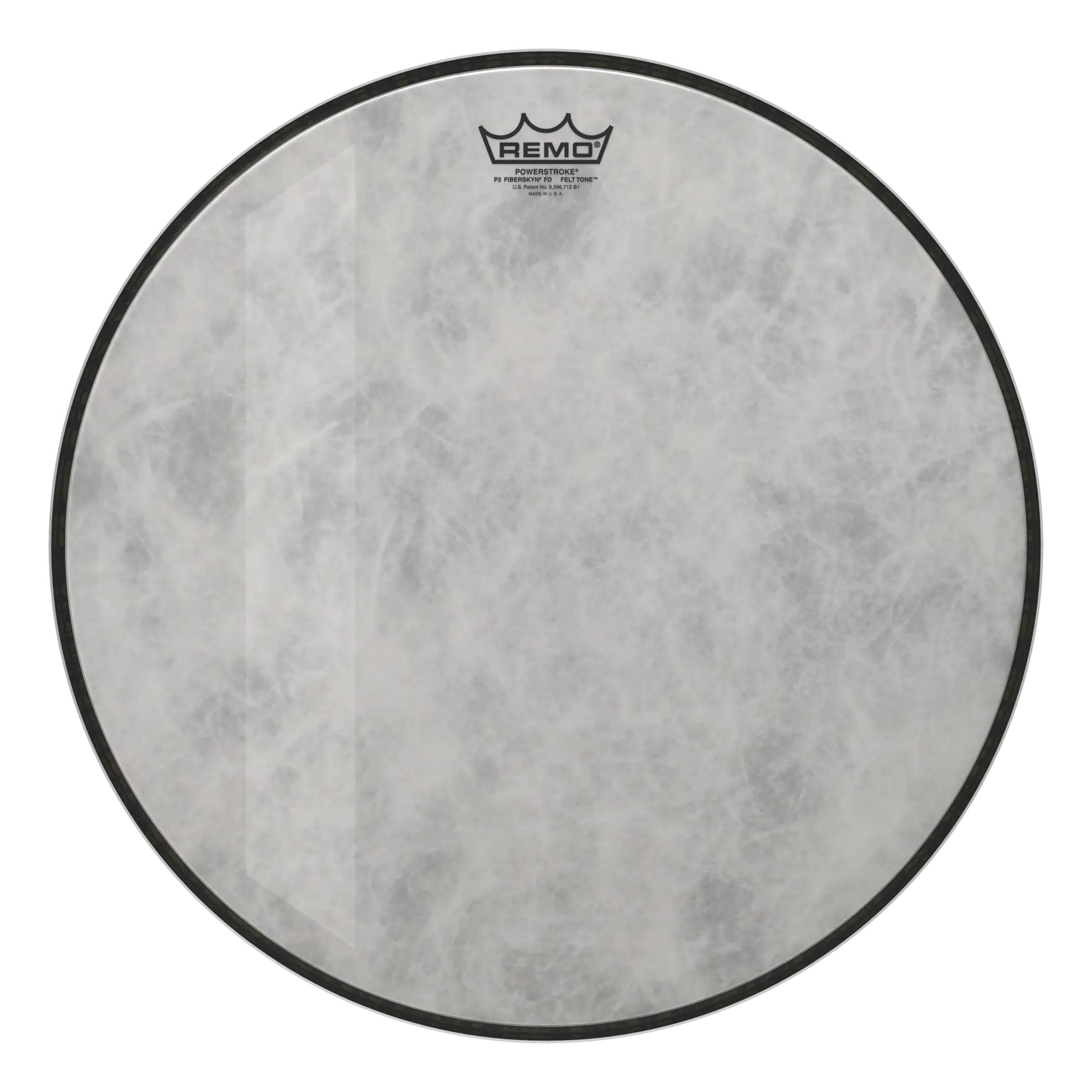 Remo Powerstroke P3 Felt Tone Fiberskyn Diplomat Bass Drumhead - 18"