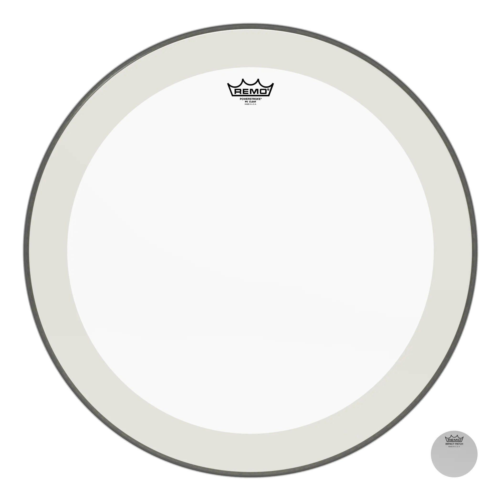 Remo Powerstroke P4 Clear Bass Drumhead - 24"