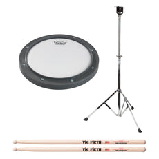 Remo Tunable Practice Pad Complete Bundle with Stand and Drumsticks
