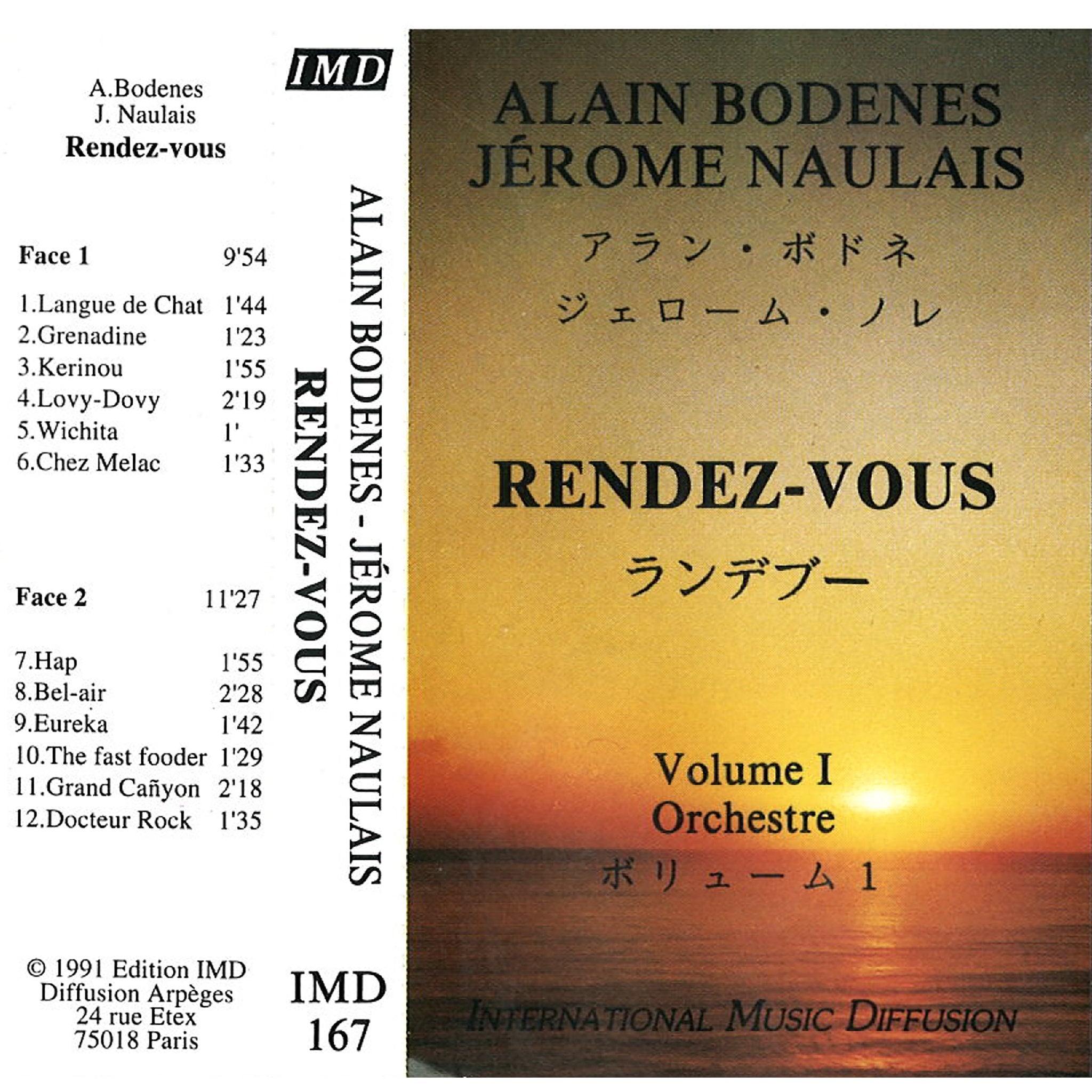 Rendez Vous accompaniment-cassette Alain Bodenes Jerome Naulais