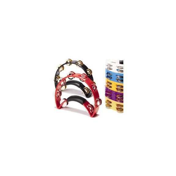 Rhythm Tech RT1011 Tambourine - Black with Brass Jingles | Steve