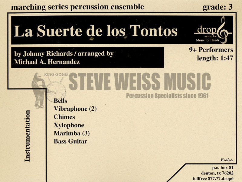 Richards-La Suerte de los Tontos arr. Hernandez (SP)- B/2V/C/X/3M/BG