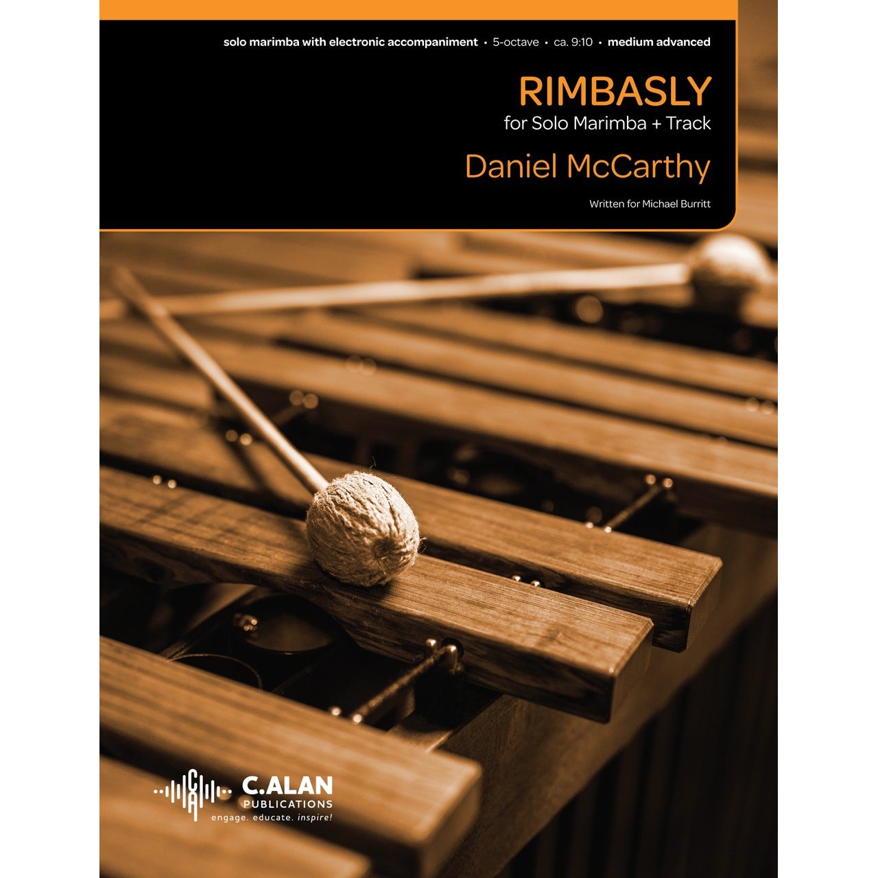 Rimbasly by Daniel McCarthy Solo Marimba with Track Cover