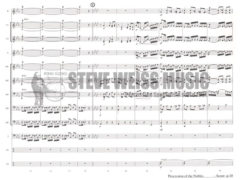 Rimsky-Korsakov-Procession of the Nobles arr. Hernandez (SP)-B/2V/C/X/5M/3T/P