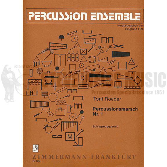 Roeder-Percussionsmarsch Nr. 1(S-n4)-P/DS/B/X/T