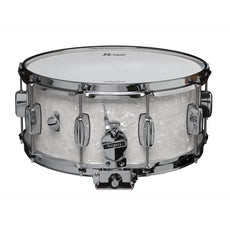 Rogers Classic Dynasonic Snare Drum - 14x6.5 ds33-ft-wht-1