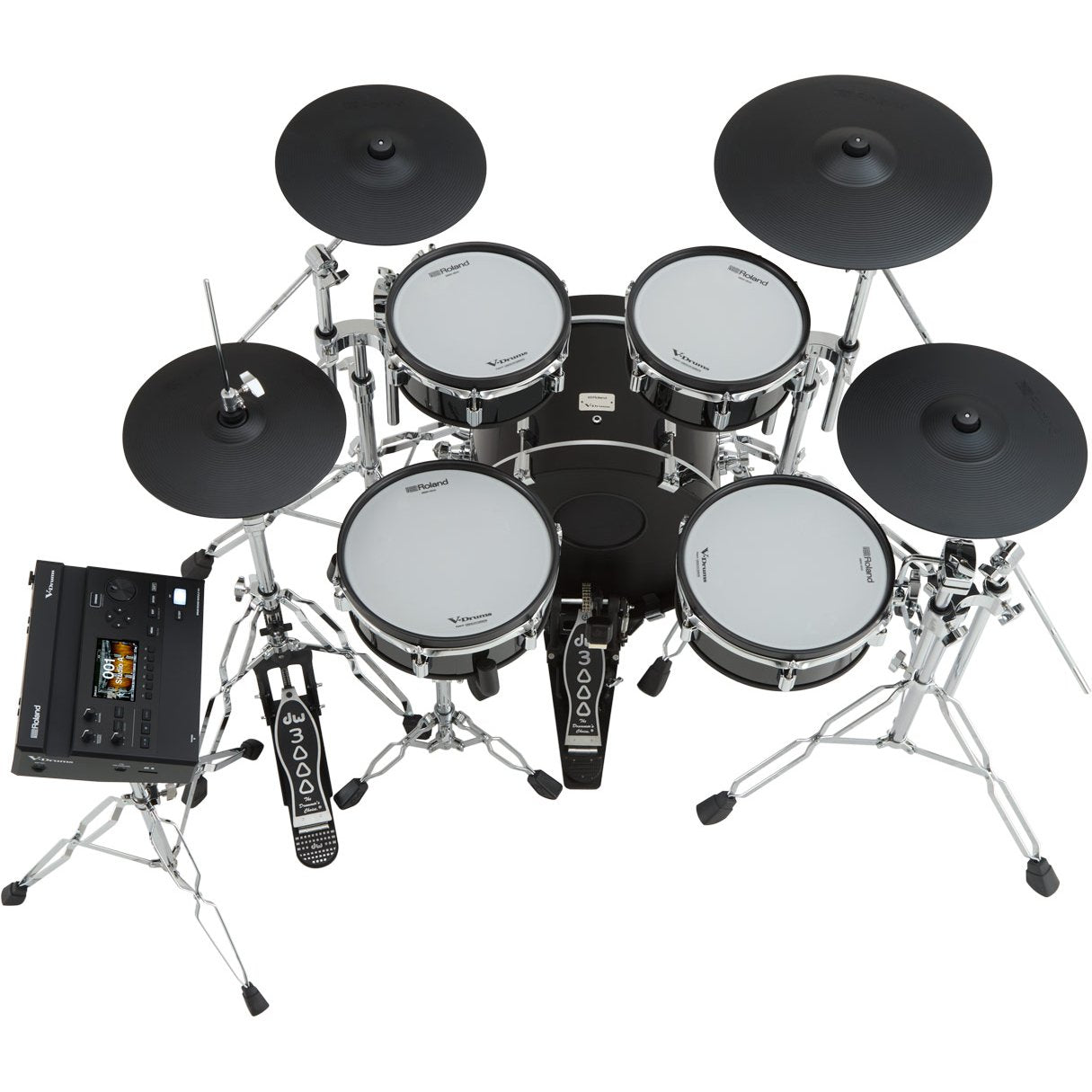 Roland VAD316 Electronic Drum Set Players side top view