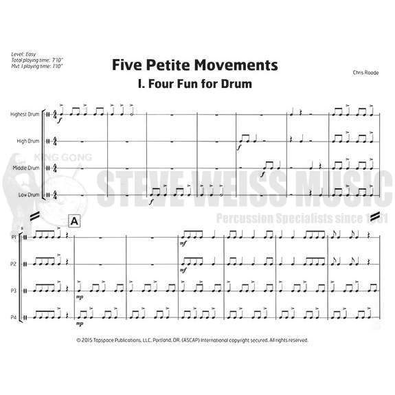 Roode-Five Petite Movements (SP)-V/P