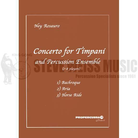 Rosauro-Concerto for Timpani and Percussion Ensemble (SP)-5T/B/V/C/X/M/BM/CEL/P