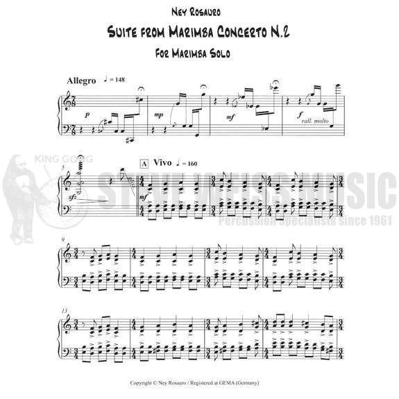 Rosauro-Suite from Marimba Concerto No. 2-M