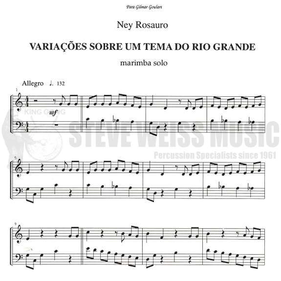Rosauro-Varicoes Sobre Um Tema do Rio Grande-M