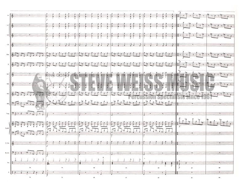 Rosenthal-Contemporary Insanity arr. McDonald (SP)-B/2V/C /opt. Steel dr./X/4M/DS/P/Synth./GT/BG