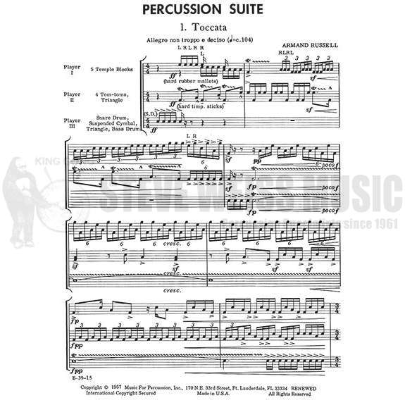 Russell, A.-Percussion Suite(2S)-P/B/X