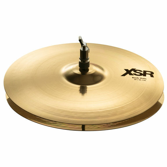 Sabian 14" XSR Rock Hi-Hat Cymbals Brilliant Finish