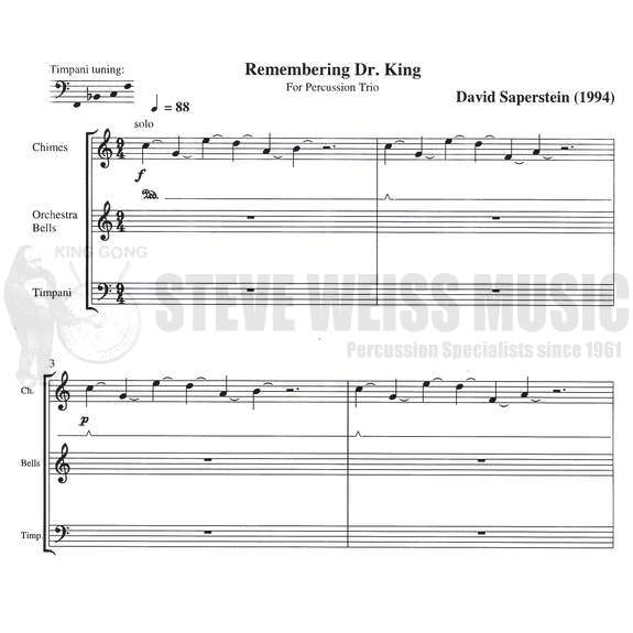 Saperstein-Remembering Dr. King (3S)-B/C/4T
