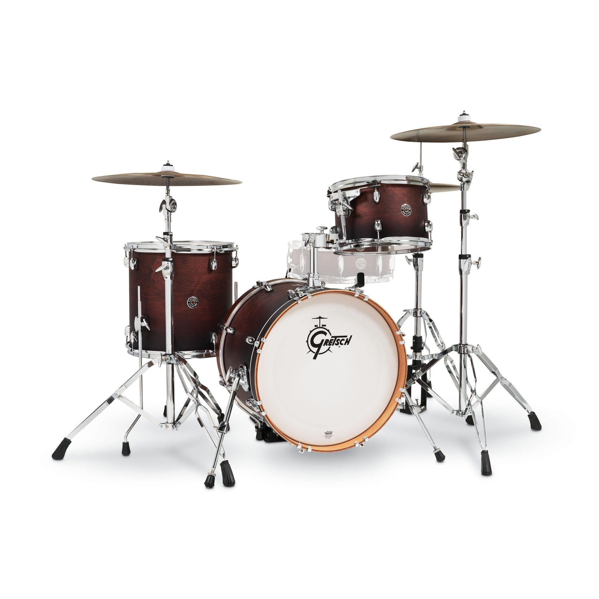 Satin Antique Fade - Gretsch Catalina Club Jazz 3 Piece Drum Set Shell Pack ct1-j483-saf