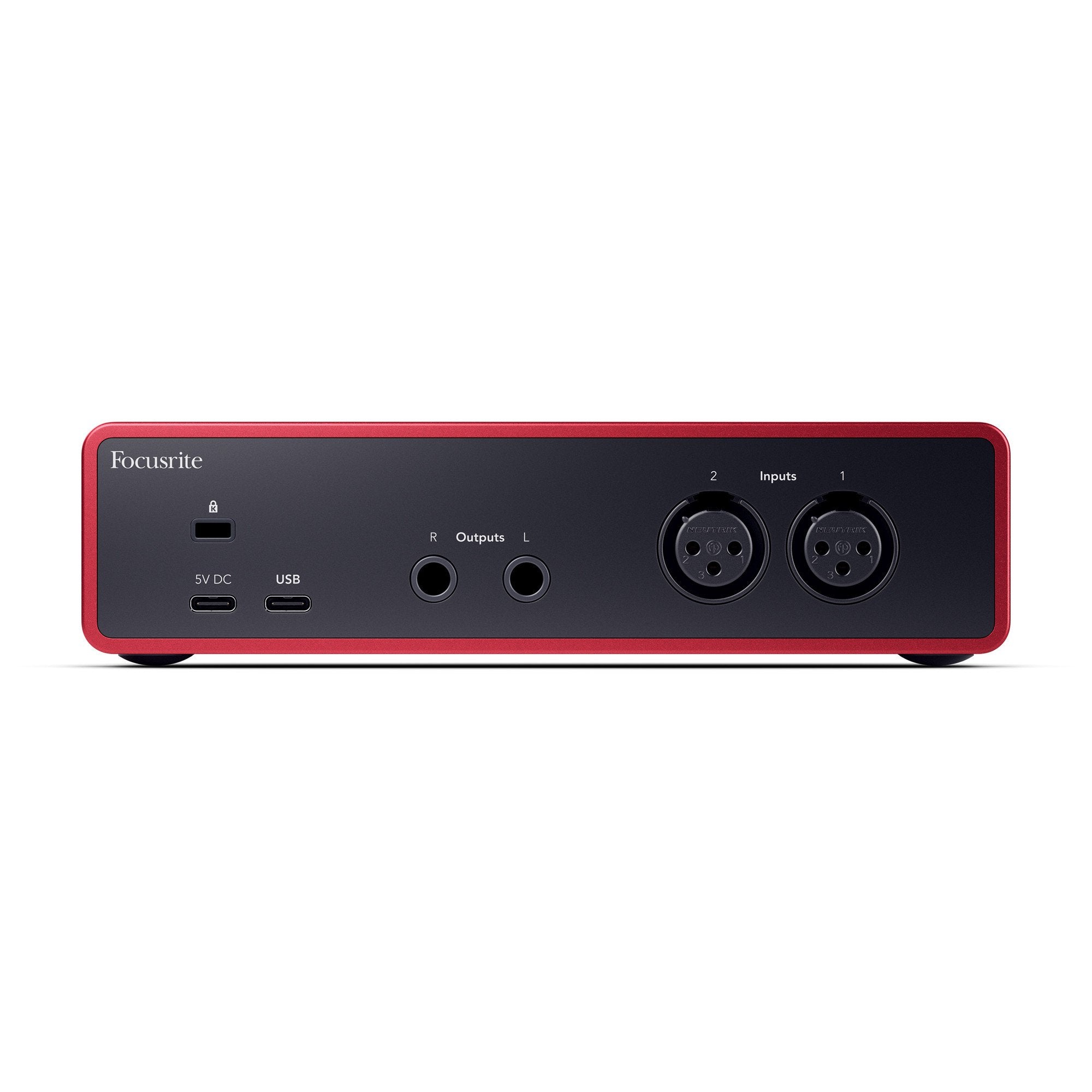 Focusrite Scarlett 2i2 Audio Interface Rear