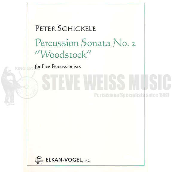 Schickele-Percussion Sonata No. 2 "Woodstock" (SP)-B/V/X/ 2M/P