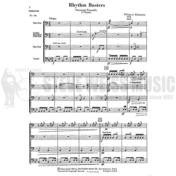 Schinstine-Rhythm Busters (SP)-P/2T