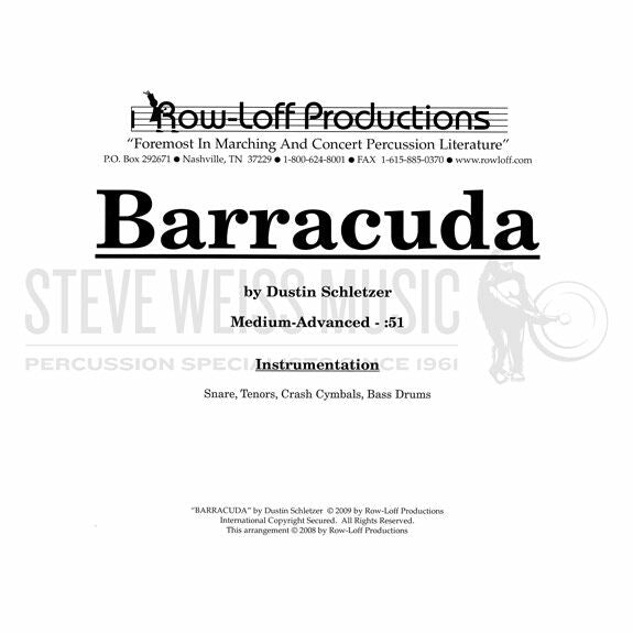 Schletzer-Barracuda (SP w/tutor tracks)-Drumline