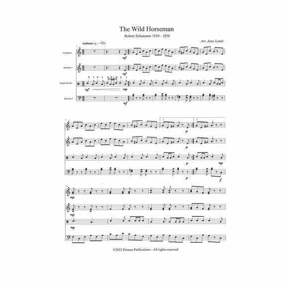 Schumann-Wild Horseman, The arr. Lamb (SP)-X/2M/P