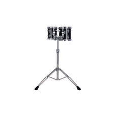 Set of 2 Ludwig Double-headed Concert Toms with LAP441TS Stand - 6"/8" - Black Cortex