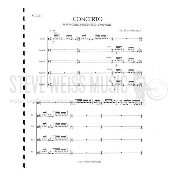Sheronick-Concerto for World Percussion Ensemble (SP)-V/P