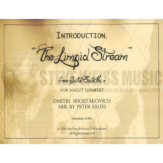 Shostakovich-Introduction, The Limpid Stream" arr. Saleh (SP)-V/2M"
