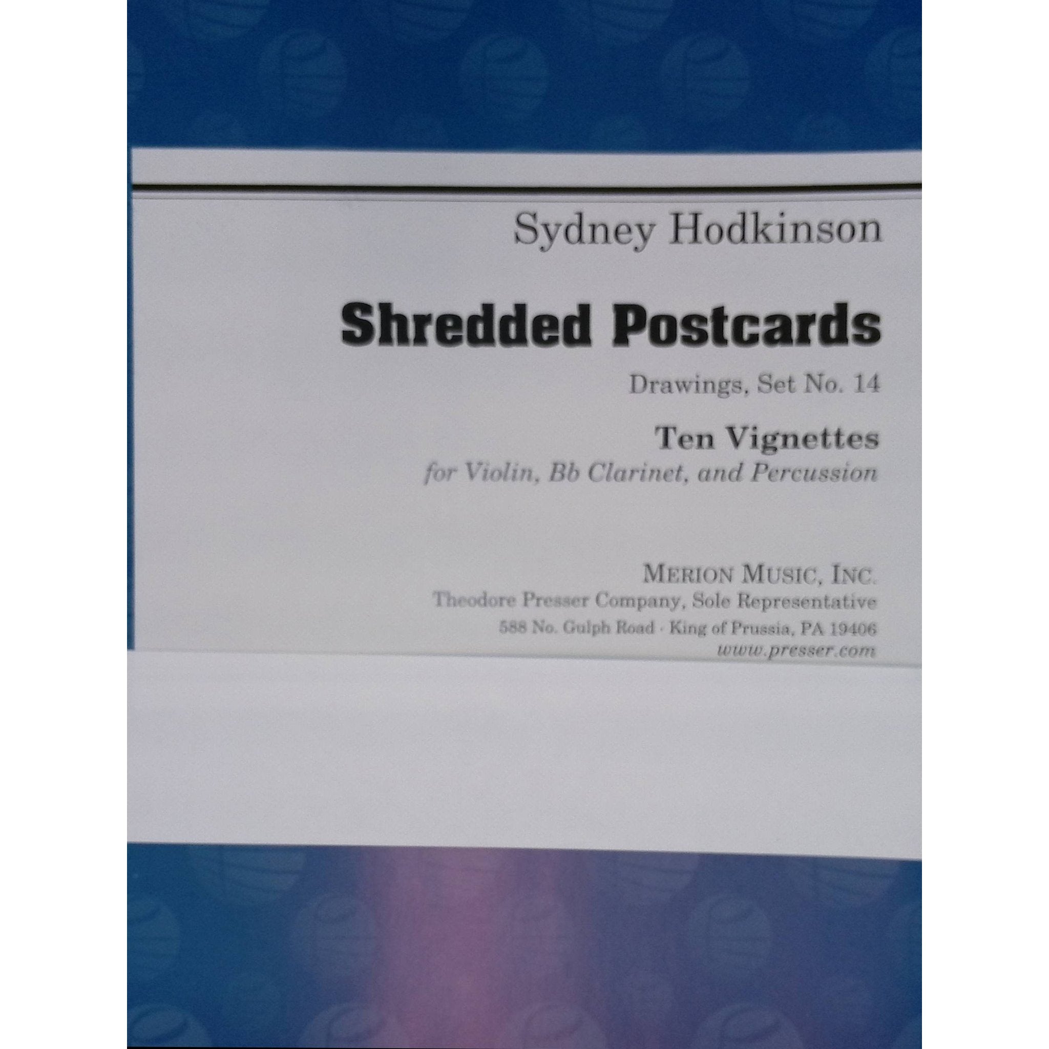 Shredded Postcards by Sydney Hodkinson