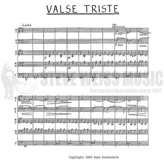 Sibelius-Valse Triste (SP)-Werdesheim