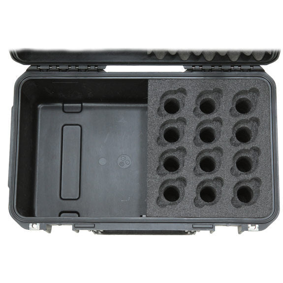 SKB iSeries Waterproof Microphone Case - Holds 12 Microphones