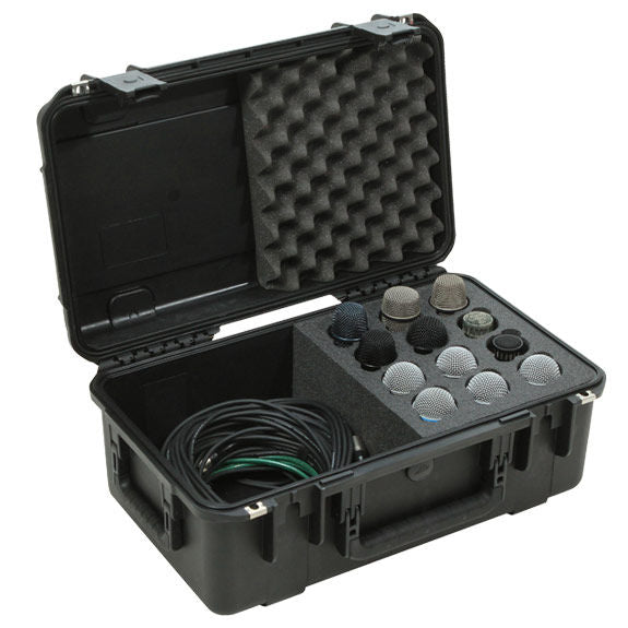 SKB iSeries Waterproof Microphone Case - Holds 12 Microphones