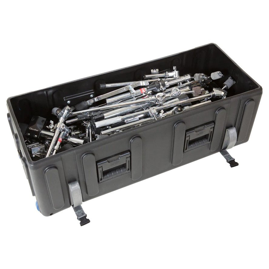 SKB Large Case Handles Loaded with Cymbal Stands
