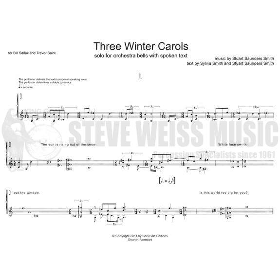 Smith, Stuart S.-Three Winter Carols-B/spoken text OS