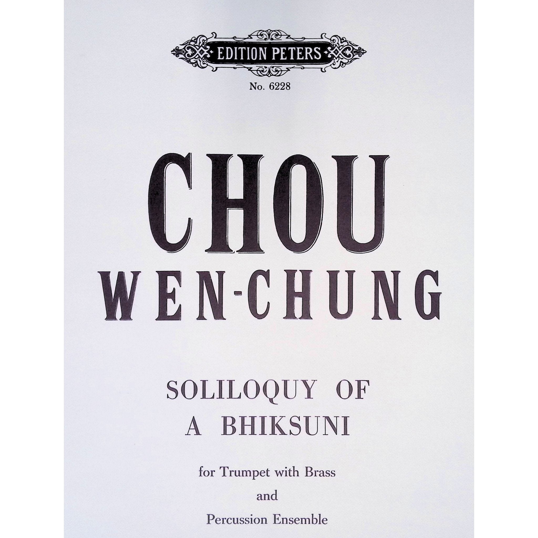 Soliloquy of a Bhiksuni by Wen-Chung Chou
