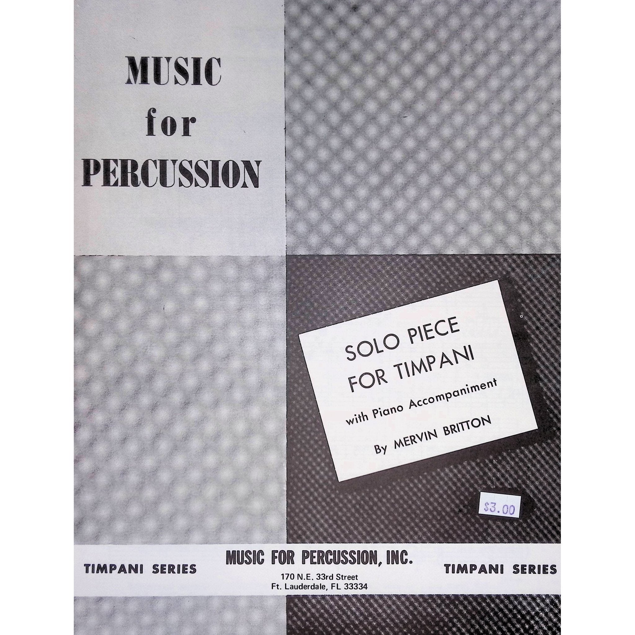 Solo Piece for Timpani by Mervin Britton