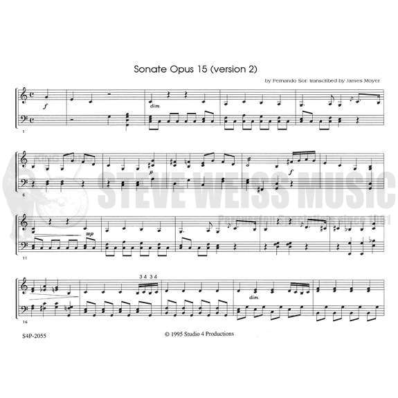 Sor-Sonate Op. 15-Moyer-M