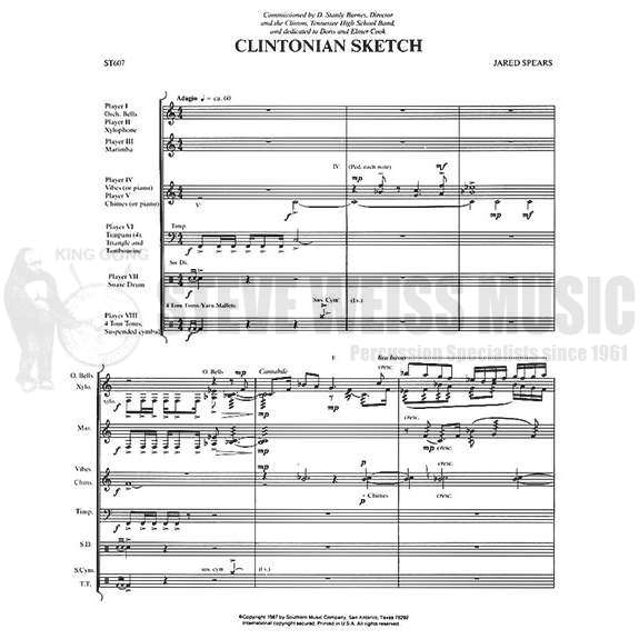 Spears-Clintonian Sketch (SP)-B/V/C/X/M/4T/P