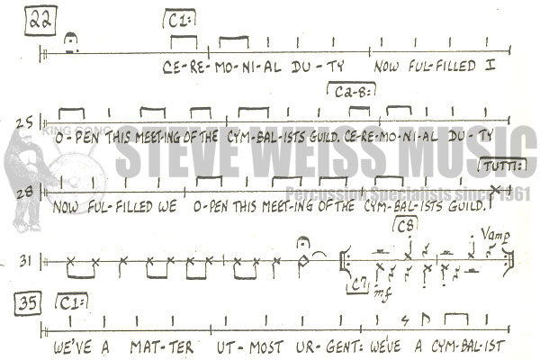 Spivack-Cymbal Guy, The  (S)-Cymbals/VX