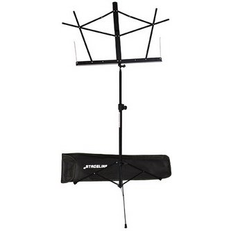 Stageline MS2BK Music Stand with Bag