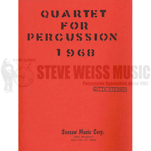 Steiner-Quartet for Percussion (4S)-P/4T/V/X/B/Crot