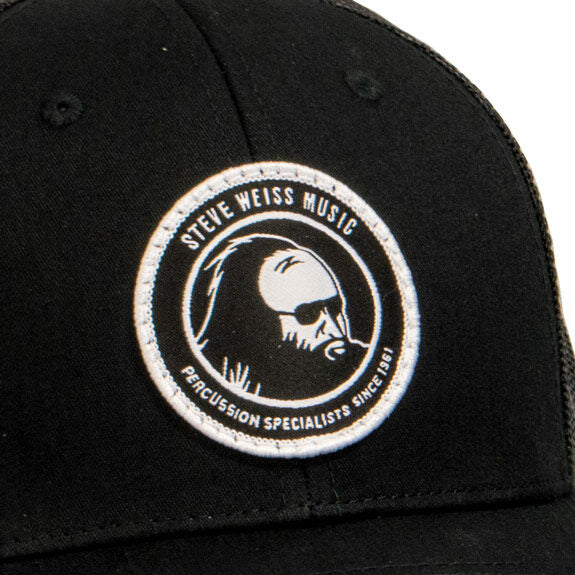 Steve Weiss Music Hat - Low Profile Trucker Hat - Black