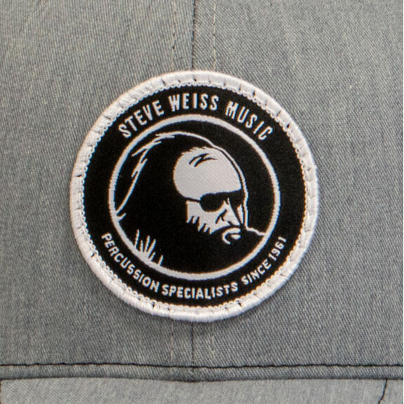 Steve Weiss Music Hat - Mid Profile Trucker Hat - Heather Gray and Black